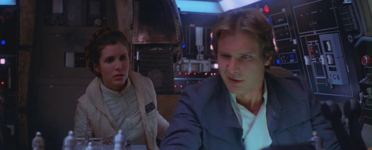 Una scena di Star Wars: Episodio VI - L'impero colpisce ancora, Carrie Fisher e Harrison Ford, curiosità