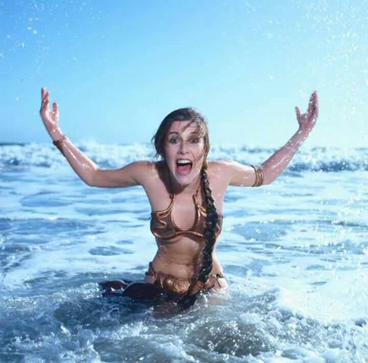 Carrie Fisher la principessa Leia sexy bikini 2