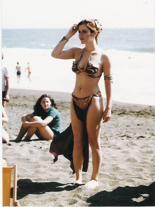 Carrie Fisher la principessa Leia sexy bikini 4 beach