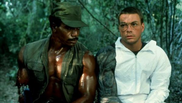 Jean-Claude Van Damme col costume originale di Predator 1