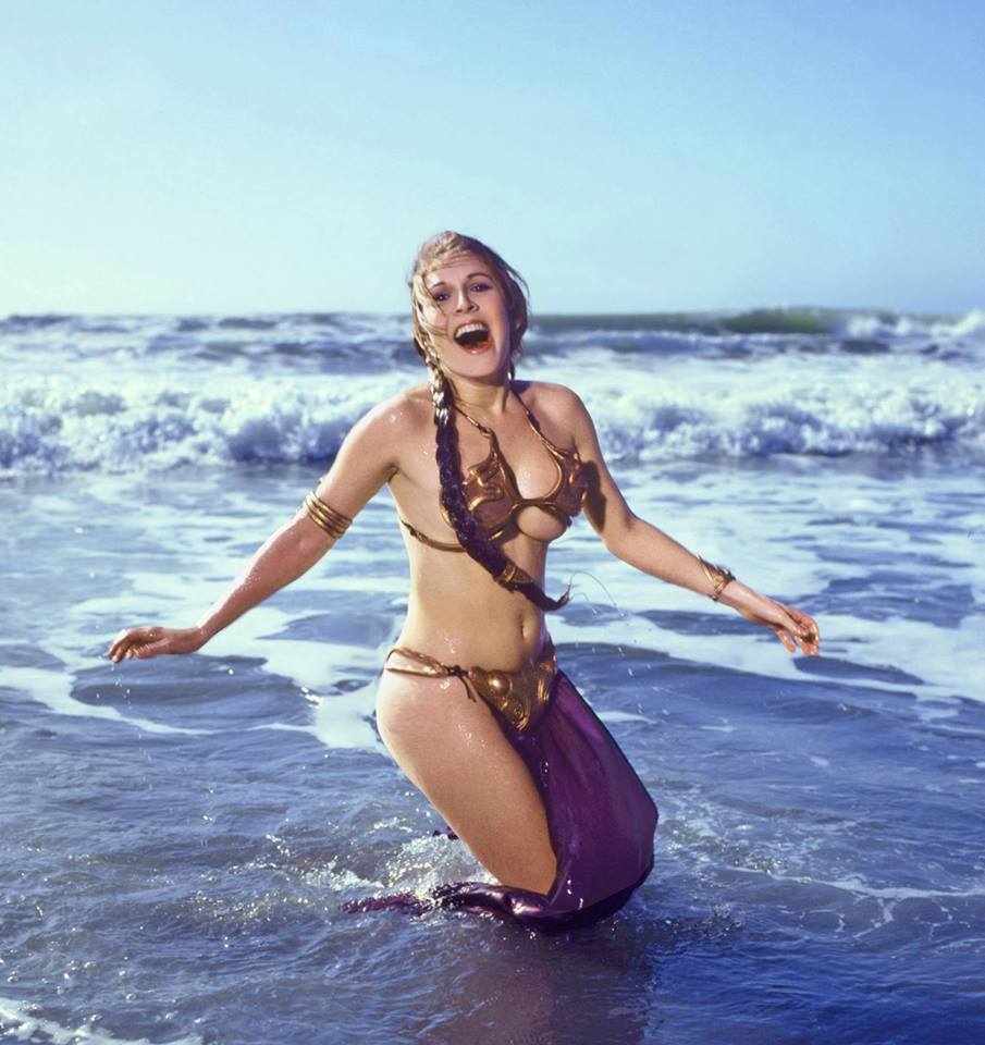 Carrie Fisher la principessa Leia sexy bikini 1