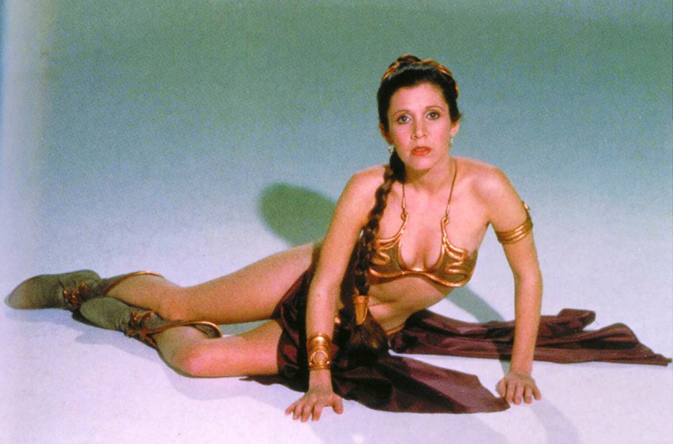 Carrie Fisher la principessa Leia sexy bikini 5